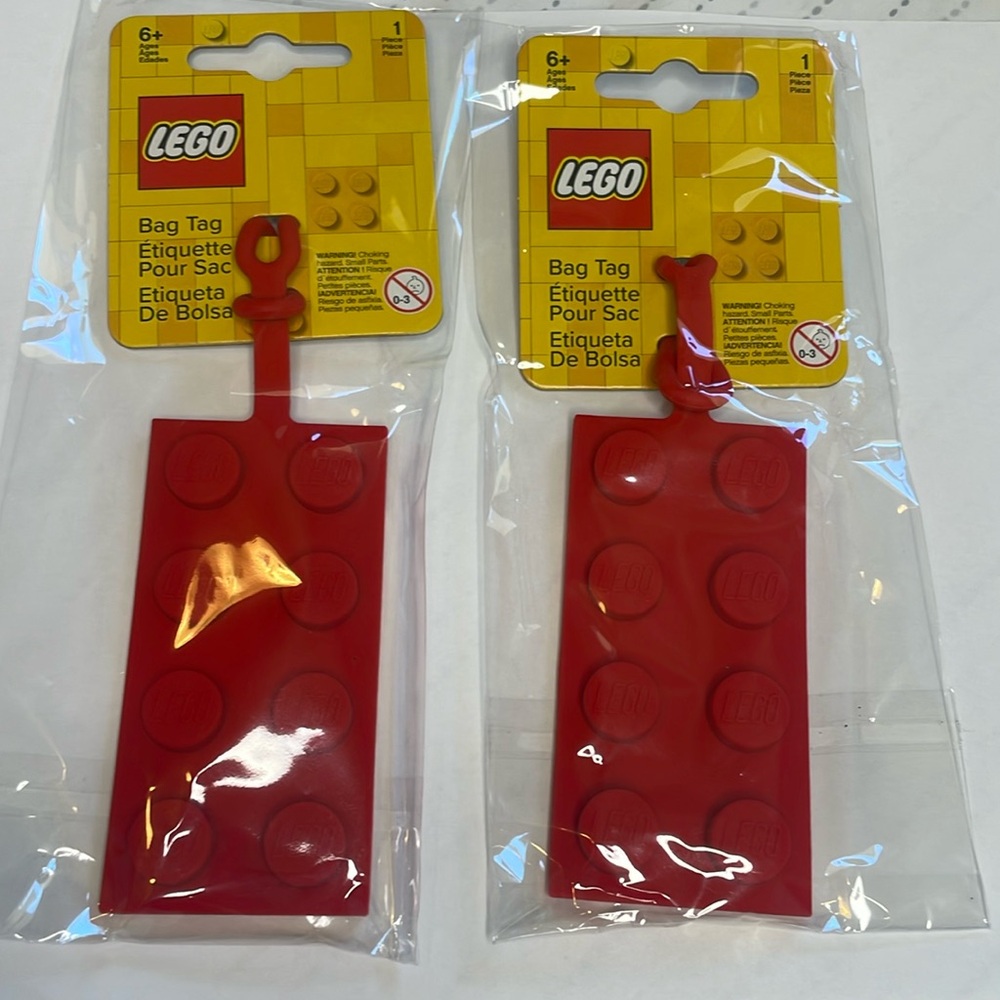 Lego luggage tags
